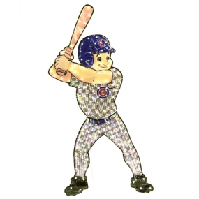 Chicago Cubs Animated Lawn Figure