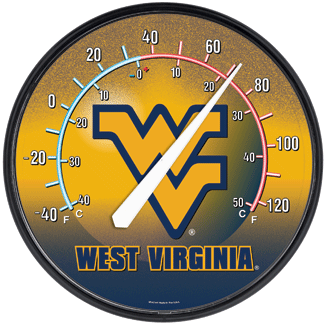 West Virginia Mountaineers Thermometer