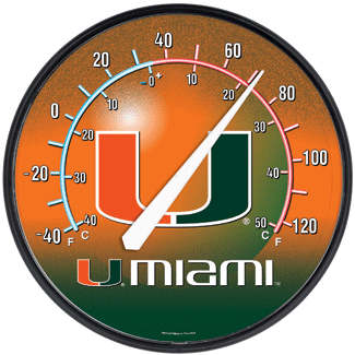 Miami Hurricanes Thermometer