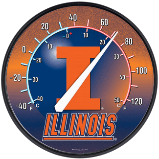 Illinois Fighting Illini Thermometer