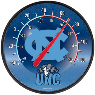 North Carolina Tar Heels Thermometer