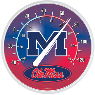 Mississippi Rebels Thermometer