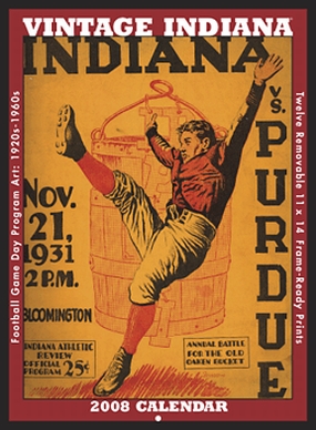Indiana Hoosiers 2008 Vintage Football Program Calendar