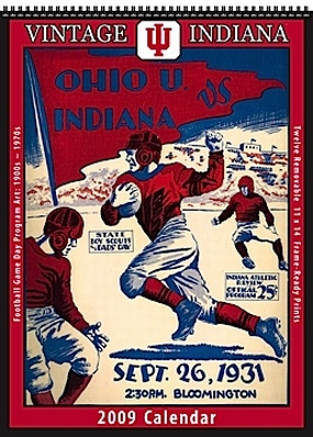 Indiana Hoosiers 2009 Vintage Football Program Calendar