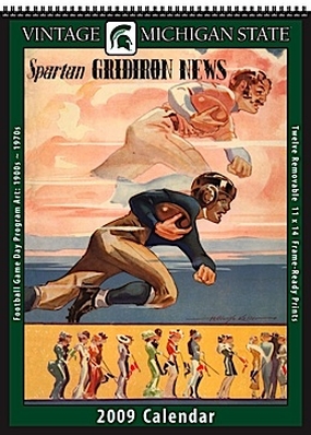Michigan State Spartans 2009 Vintage Football Program Calendar