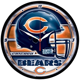 Chicago Bears Round Clock