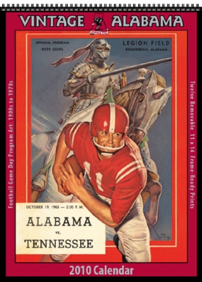 Alabama Crimson Tide 2010 Vintage Football Program Calendar