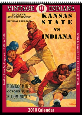 Indiana Hoosiers 2010 Vintage Football Program Calendar