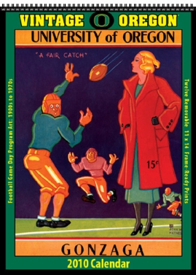 Oregon Ducks 2010 Vintage Football Program Calendar