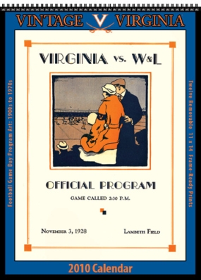 Virginia Cavaliers 2010 Vintage Football Program Calendar