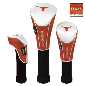 Texas Longhorns Set of 3 Golf Club Headcovers