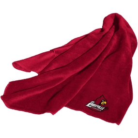 Louisville Cardinals Fleece Throw Blanket