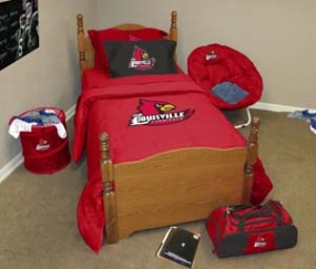 Louisville Cardinals Twin Size Bedding In A Bag