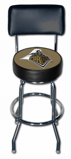 Purdue Boilermakers Bar Stool with Back Rest