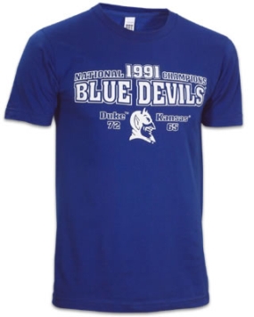 1991 Duke Blue Devils Vintage T-shirt