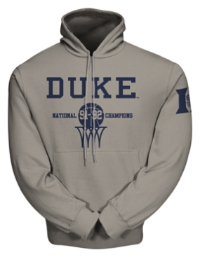 Champions Again 1991-92 Duke Blue Devils Hooded Sweatshirt