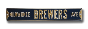 MILWAUKEE BREWERS AVE Street Sign