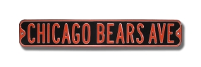 CHICAGO BEARS AVE Street Sign