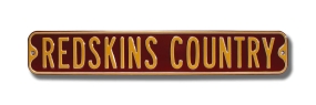 REDSKINS COUNTRY Street Sign