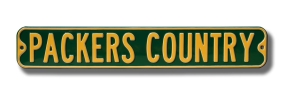 PACKERS COUNTRY Street Sign