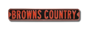 BROWNS COUNTRY Street Sign