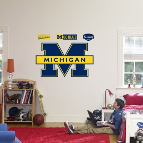 Michigan Wolverines Blue Logo Fathead