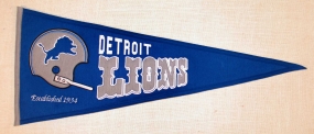 Detroit Lions Throwback Pennant