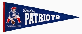 New England Patriots Throwback Pennant