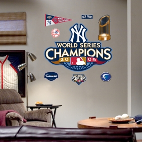 New York Yankees 2009 World Series Champions Logo Fathead