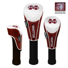 Mississippi State Bulldogs Set of 3 Golf Club Headcovers