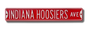 INDIANA HOOSIERS AVE Street Sign
