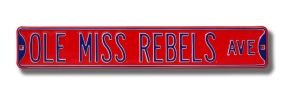 OLE MISS REBELS AVE Street Sign