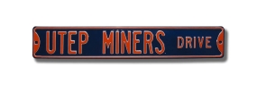 UTEP MINERS DRIVE Street Sign