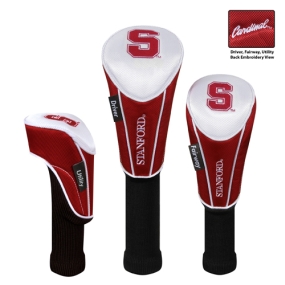Stanford Cardinal Set of 3 Golf Club Headcovers