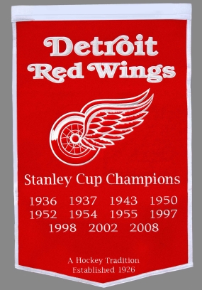 Detroit Red Wings Dynasty Banner