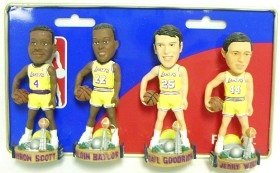 Los Angeles Lakers Retired Players Mini Bobble Head Set