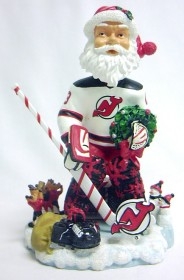 New Jersey Devils Santa Claus Bobble Head