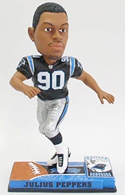 Carolina Panthers Julius Peppers On Field Bobble Head