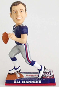 New York Giants Eli Manning On Field Bobble Head
