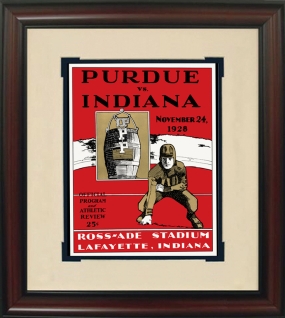 1928 Purdue vs. Indiana Historic Football Program Cover