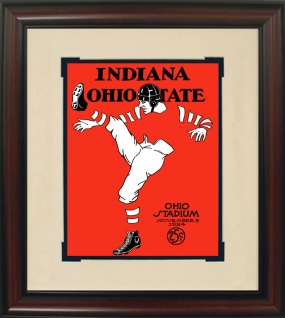 1924 Indiana vs. Ohio State Historic Football Program Cover