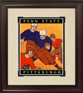 1927 Pittsburgh vs. Penn State Historic Football Program Cover