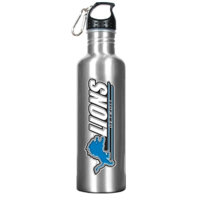 Detroit Lions 34oz Silver Aluminum Water Bottle