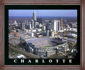 Aerial view print of Carolina Panthers Ericsson Stadium
