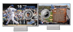 Andre Ethier Silver Plate Coin Card