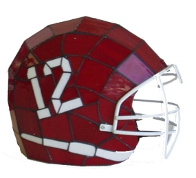 Alabama Crimson Tide Glass Helmet Lamp