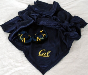 California Golden Bears Baby Blanket and Slippers