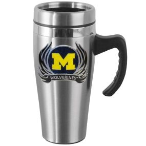 Michigan Flame Steel Mug w/Handle