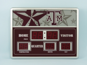 Texas A&M Aggies Scoreboard Clock