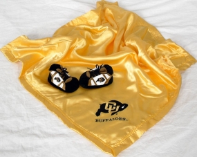 Colorado Buffaloes Baby Blanket and Slippers